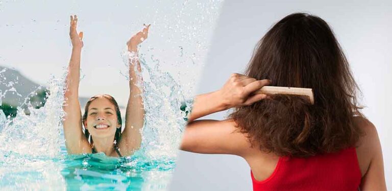 How to Brush Tangled Hair After Swimming
