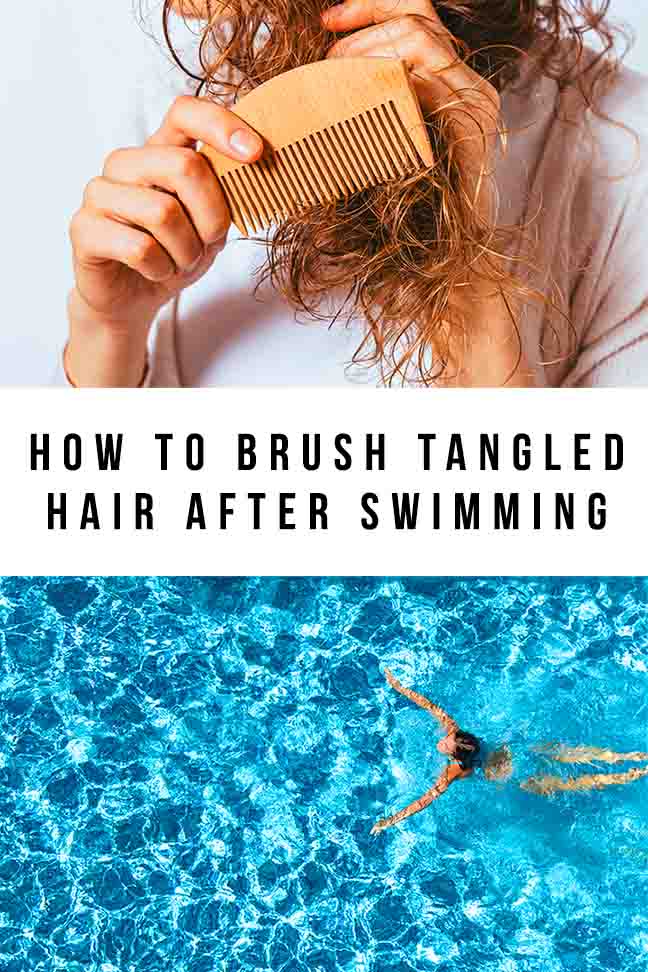 How To Brush Tangled Hair After Swimming