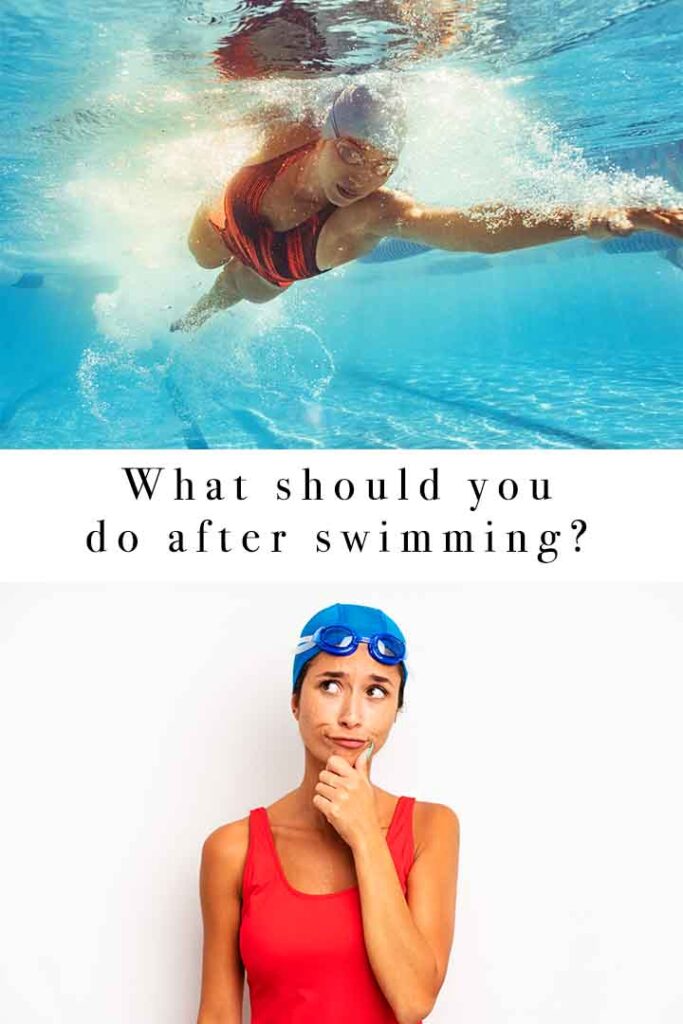 what should you do after swimming