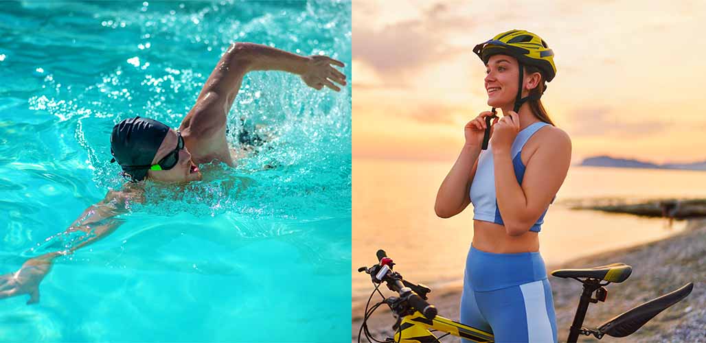 is swimming better than cycling