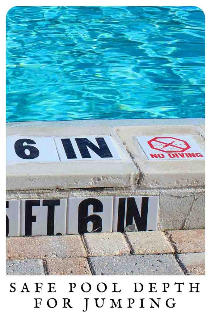 safe pool depth for jumping